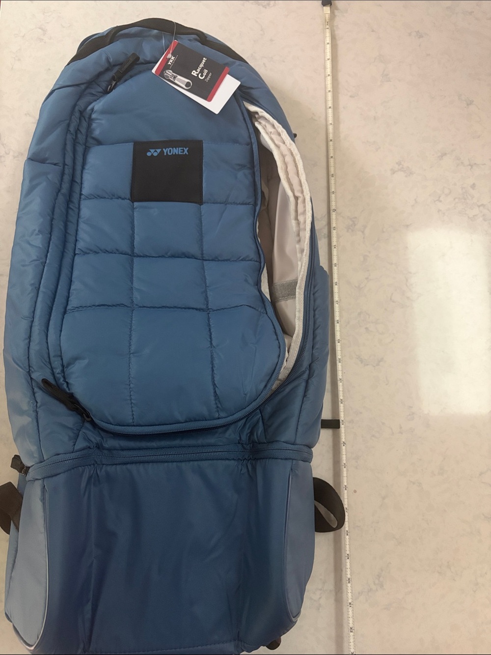 Yonex Compact Racket Backpack Smoke Blue - Picture 9 of 11